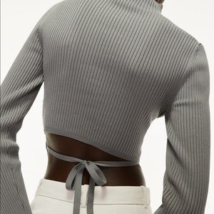 Babaton Ambrosia Sculpt Knit Sweater in Gray